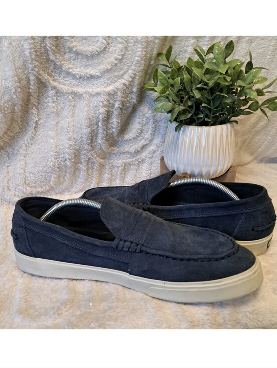 Sebago Manitou Loafers Navy Blue Suede Boat Shoes Slip On Docksides Men\'s Sz 12 main image 4